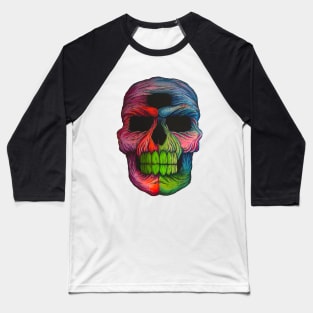 Neon Skull Baseball T-Shirt